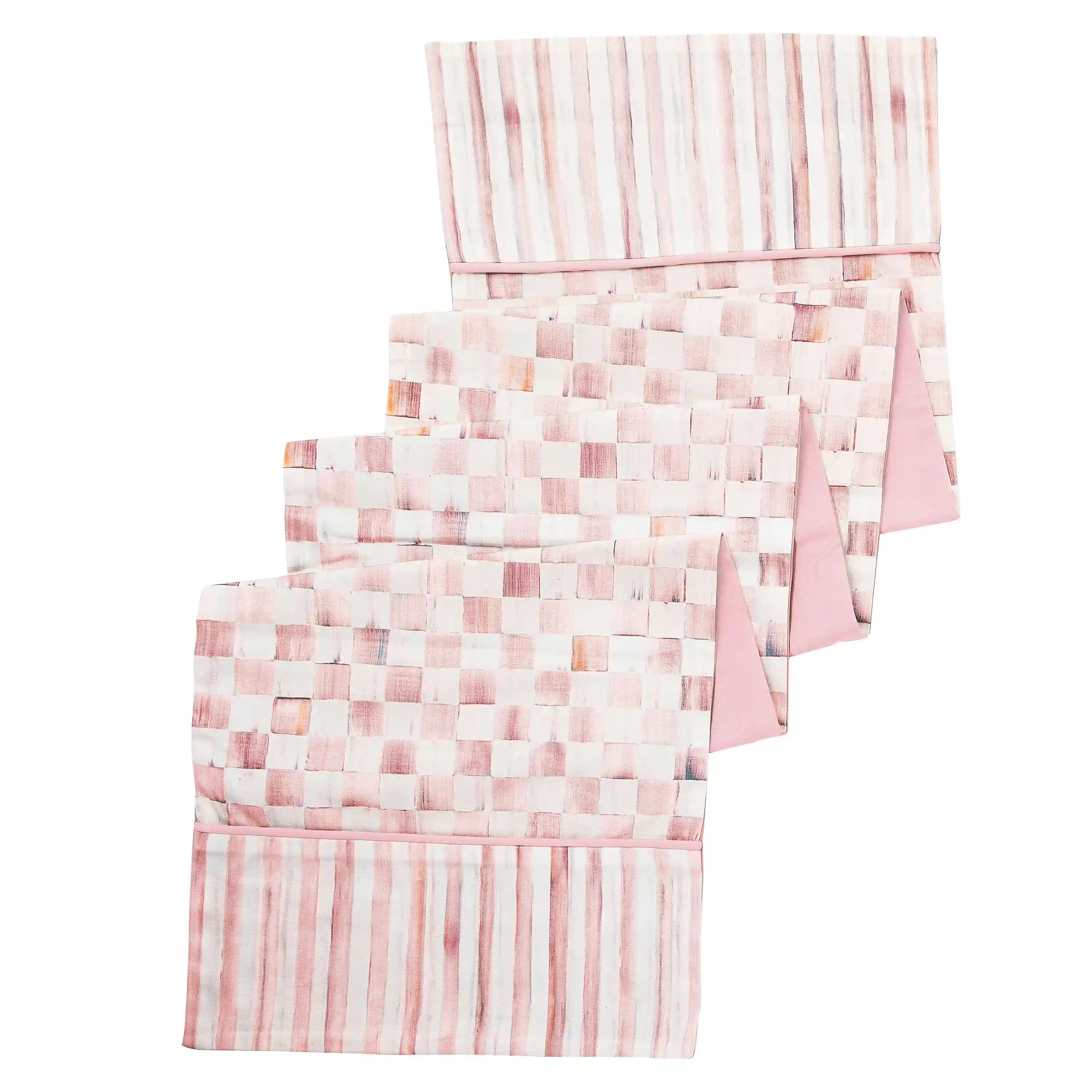 Violet Check Table Runner