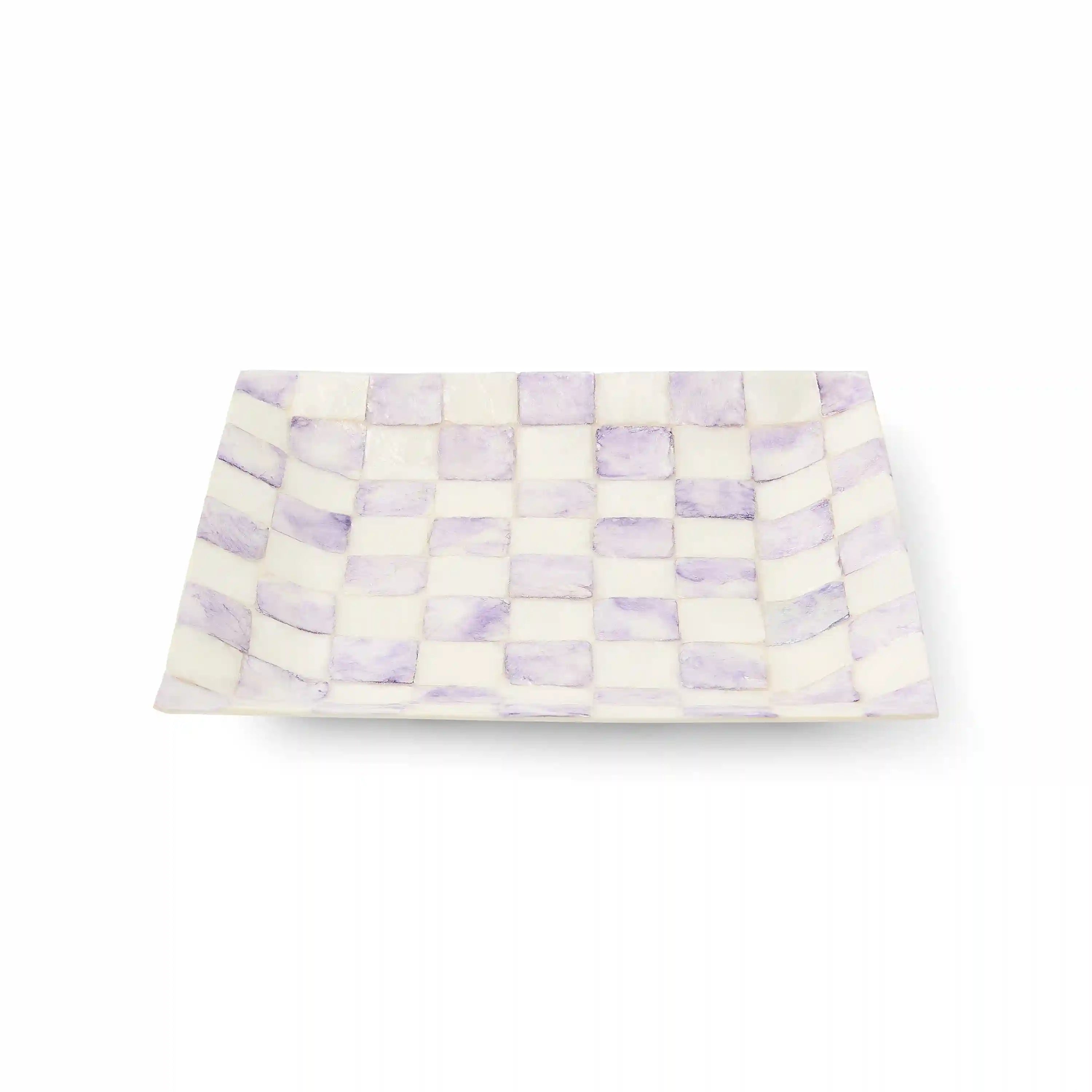 Rosy Check Capiz Catchall Tray