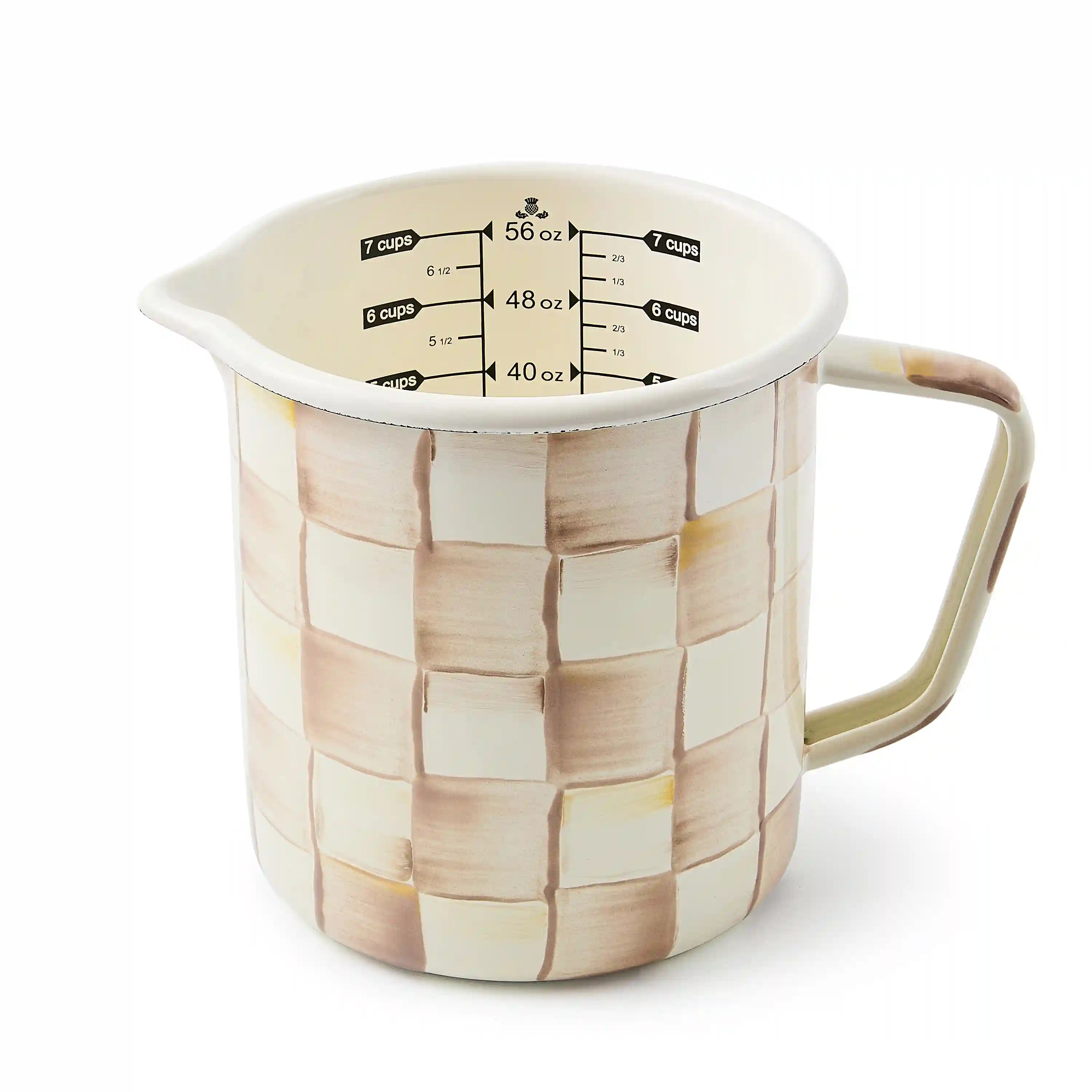 Mocha Check 7 Cup Measuring Cup